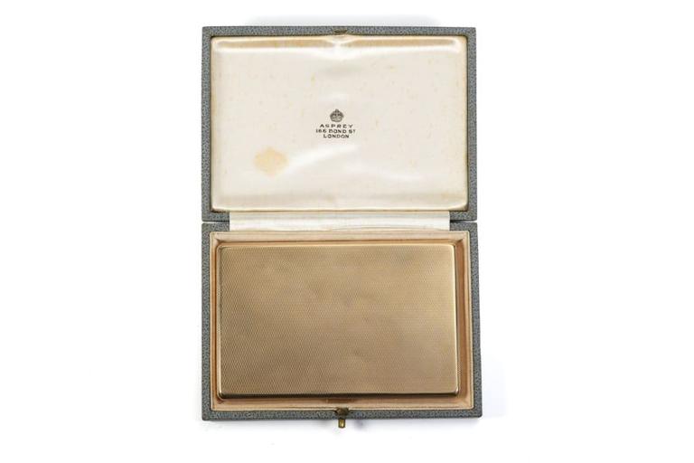 Asprey & Co 9ct Gold Cigarette Case